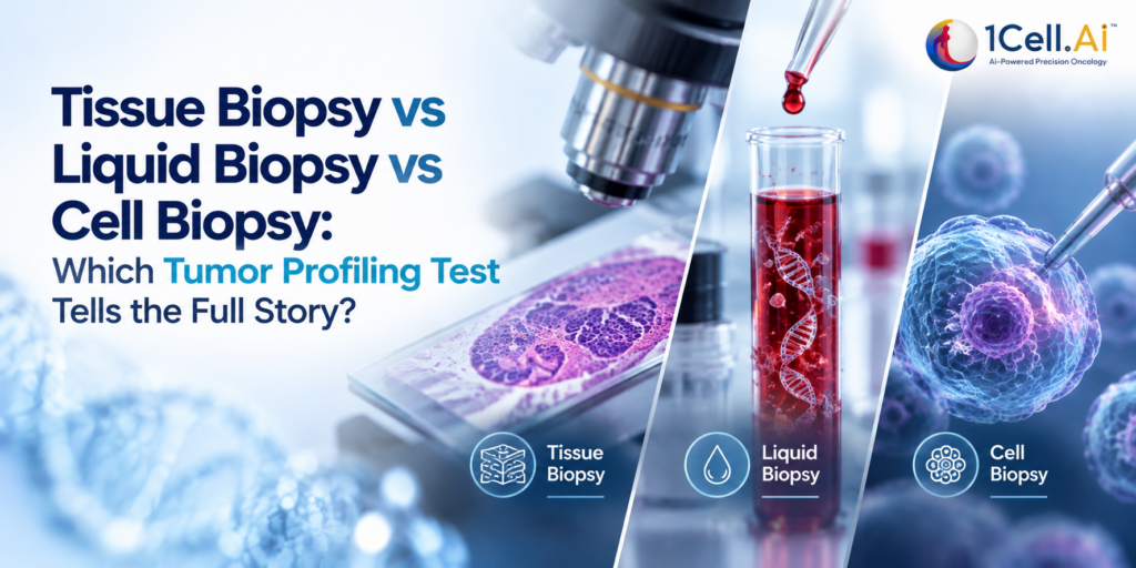 Tissue Biopsy vs Liquid Biopsy vs Cell Biopsy: Which tumor profiling test Tells the Full Story? 